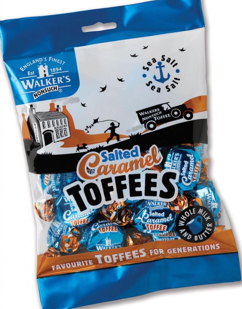 Walkers Salted Caramel Toffees 150 gram Se Alle Vores Slik Slik og