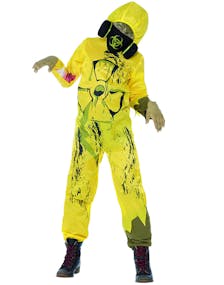 B-VARE! Toxic Waste - Hazmat Zombie Barnekostyme - Strl 13-14 ÅR