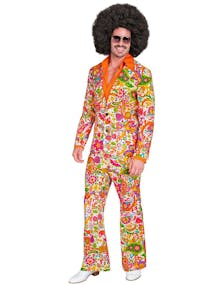 60's Blomstrete Hippie Kostymedress til Herre