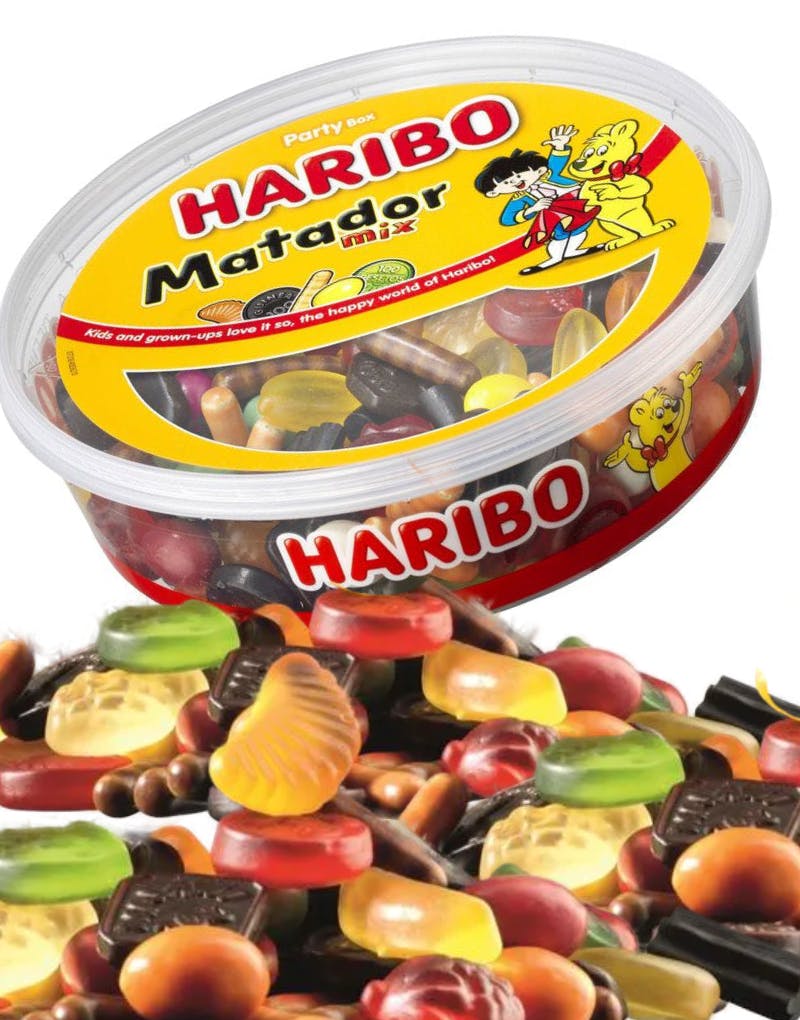 Converge næse stereoanlæg 600 gram Haribo Matador Mix - Påskefavoritter - Slik og Chokolade - SLIK