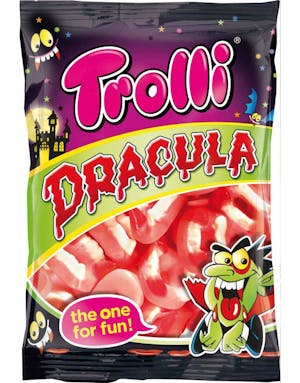 At passe under inerti Trolli Dracula - Vingummi og Skum 200g - Se Alle Vores Slik - Slik og  Chokolade - SLIK