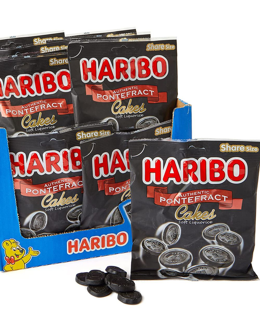 12 stk Haribo Pontefract Cakes - Hel Æske 1920 gram - Se Alle Vores Slik - Slik og Chokolade