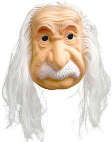 Albert Einstein Maske med Hår