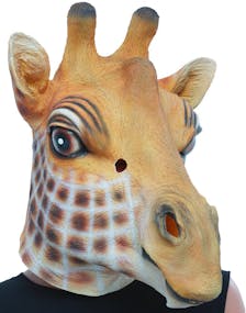 Heldekkende Giraff Latexmaske
