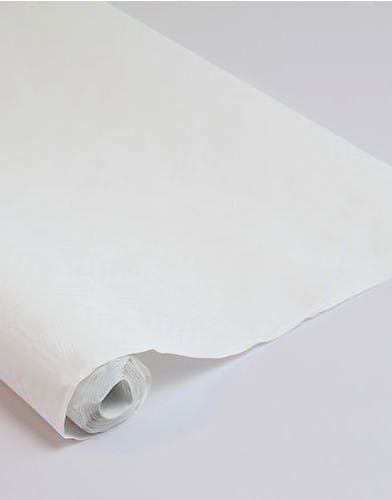 Hvit papirduk rull