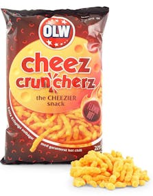 OLW Flamin Hot Cheese Cruncher med Chili 225 gram