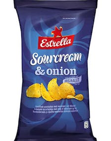1716940800_1Estrella Sourcream & Onion Potetgull 175 gram